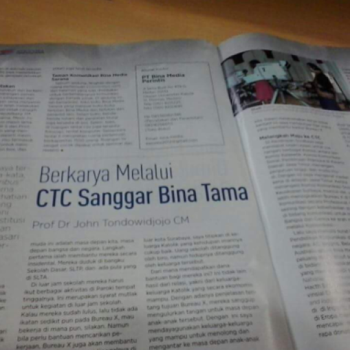 CTC Bina Tama lebih banyak menerbitkan buku-buku tentang komunikasi